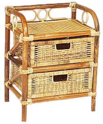 Hansen Korb 2439/2 Rattanregal mit 2 Schubladen, B 45 T 35 H 60 cm, natur Preisvergleich