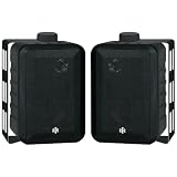BIC America RTRV44-2 RtR Series 3-Way Indoor/Outdoor Speakers (Black)