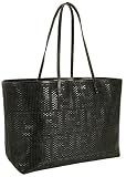 Fendi Black Zucca Woven Leather Large Tote 8BH126WZPF0FJ4