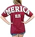 Merica Stadium Print Short Sleeve T Shirt with Front Pocket