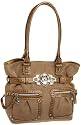 KATHY Van Zeeland Meshing Around North South Belt Tote,Bronze,one size