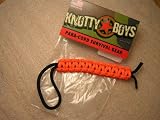 Knotty Boys L003 Coyote Brown/Black Lanyard with Hand Tied Parachute Cord Construction