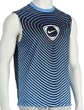 Nike Tiempo Sleeveless Print Top Blue - Large