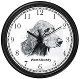 Product details for Irish Setter Dog Wall Clock by WatchBuddy Timepieces (Hunter Green Frame)