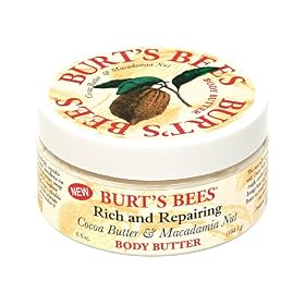 Burt's Bees Cocoa & Macadamia Nut Body Butter, 6.6-Ounce Jar