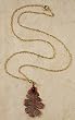 Oak Leaf Necklace - Iridescent - Made With Real Leaf!