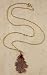 Oak Leaf Necklace, Irridescent. Made With Actual Leaf.