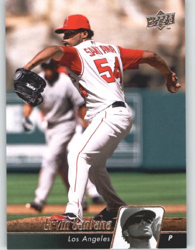 2010 Upper Deck Baseball Card # 269 Ervin Santana - Los Angeles Angels - MLB Trading Card Shipped In Protective Screwdown Display Case!