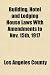 Building, Hotel and Lodging House Laws With Amendments to Nov. 15th, 1917