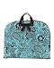 Turquoise & Brown Paisley Floral Cotton Quilted Garment Bag
