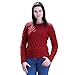 Ireland's Eye 100% Irish Merino Wool Ladies Aran Sweater with Lambay Stitching