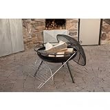 Camp Chef FP-24PS Portable Campfire Pit with Screen lid, Black