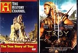 Troy The Movie Starring Brad Pitt , Troy The True Story by The History Channel : 2 Pack Collection