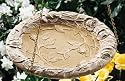 Whitehall Rust Rose Hanging Birdbath - 00687