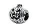 Zable(tm) Sterling Silver Halloween Pumpkin Bead / Charm