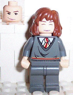 Childrens Toyshop  Toys : LEGO Harry Potter Mini-Figure Hermione, Gryfindor Stripe Torso, Dark Bluish Gray Legs, Sleeping Face