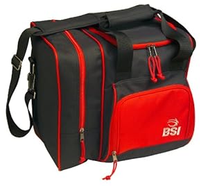 BSI Deluxe Single Ball Tote Bag (Black/Red)