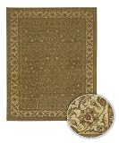 Chandra Rugs Angora Hand Made Wool Rug 1408 Grey Floral 2'0x3'0