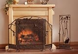 Pinecone Fireplace Screen