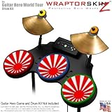 Rising Sun Red Skin by WraptorSkinz fits Guitar Hero 4 World Tour Drum Set  ....