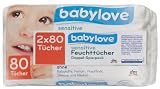Babylove Sensitive Feuchttücher, 2er Pack (2 x 160 Stück)