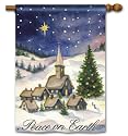 Christmas Village BreezeArt&reg; House Flag