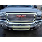 03-06 GMC Sierra 1pc Upper + 1pc Bumper + 1pc Center Air Dam Combo Billet Grille by AR