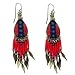 Colors of the Southwest Hand Painted Dangle Earrings from Peru with Beads