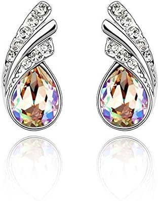 Fetrun Swarovski Elements "Flying" Crystal Earing Color Luminous Green