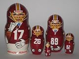 NFL Football WASHINGTON REDSKINS or any team Russian Nesting doll 5 pcs / 6 in * nfl.washredskins