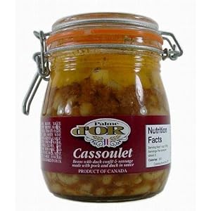 Elevages Perigord French Cassoulet in Glass jar with duck confit and sausage Product of... by Elevages Perigord