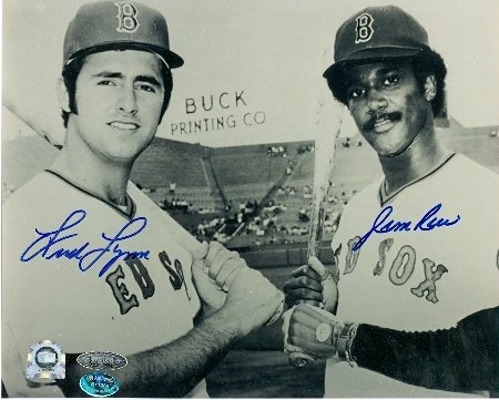 Jim Rice & Fred Lynn Autographed/Hand Signed 8x10 Photo (Boston Red Sox)