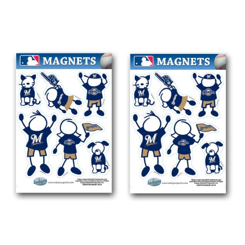 MLB Milwaukee Brewers Family Magnets