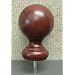 Ball Wood Finial in Mahogany finish for a 1-3/8" dowel rod - 2/pack [CAPITOL CITY LUMBER]