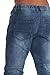 Victorious Distressed Biker Denim Jogger Pants JG870 - INDIGO - Small - E19G