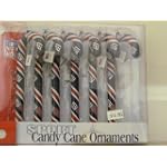 New York Giants Candy Cane Ornaments