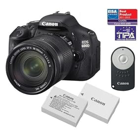 Canon 600D + Ef-S 18-55 Mm Is Ii Lens + Rc6 Remote Control + 2 Batteries