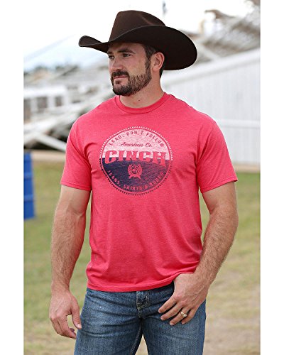 Cinch Men's Logo Screen Print T-Shirt - Mtt1690217 Red
