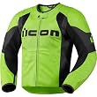 Icon Overlord Men's Leather On-Road Motorcycle Jacket - Green