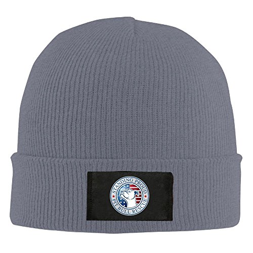 American Pitbull Standing Pround Slouchy Beanie Knitted Cap