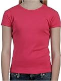 Bella Girl Baby Rib Short Sleeve Crew Neck T-Shirt. 9001
