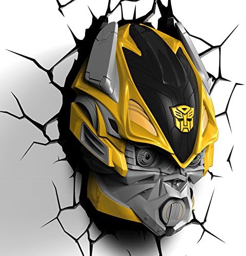 Official Hasbro Bumblebee Transformers Mask 3D Wall Mount Night Light