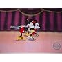 Mickey Mouse and Minnie Mouse Walt Disney Limited Edition Animation Cel, On Ice, Unframed