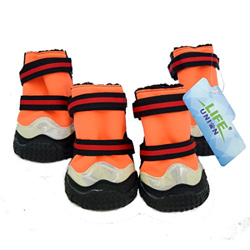 Lifeunion Waterproof Dog Shoes All Weather Outdoor, Indoor