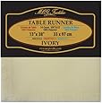 MCG Textiles Soft and EZ Table Runner, 13 by 38-Inch, Ivory
