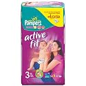 Pampers Active Fit Baby Nappies Midi Economy Pack 60