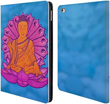 Official Peter Barreda Peace Buddha River Luminous Spirit Mandalas 2 Leather Book Wallet Case Cover For Apple iPad Air 2