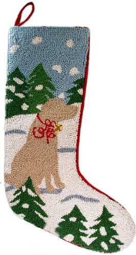 Yellow Labrador Christmas Stocking