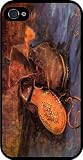 Rikki KnightTM Van Gogh Art A pair of Shoes Rubber Black iphone Case (with bumper) Cover for Apple iPhone® 4 & 4s Universal: Verizon - Sprint - AT&T - Unisex - Ideal Gift for all occassions!