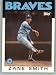 1986 Topps #167 Zane Smith - Atlanta Braves (Baseball Cards) [Misc.]